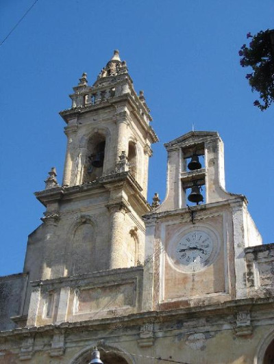 Tricase - Uno scorcio del campanile dell'ex convento dei Domenicani Tricase - Uno scorcio del campanile dell'ex convento dei Domenicani